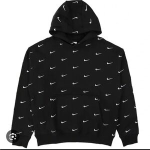 Nike Men's All Over Swoosh Logo Hoodie